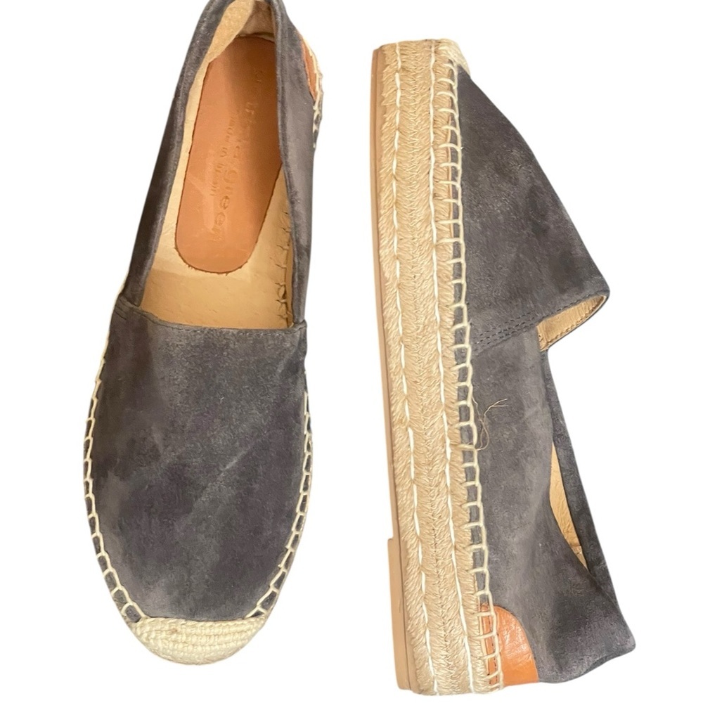 Patricia Green Abigail Slip On grey  Espadrilles size 6